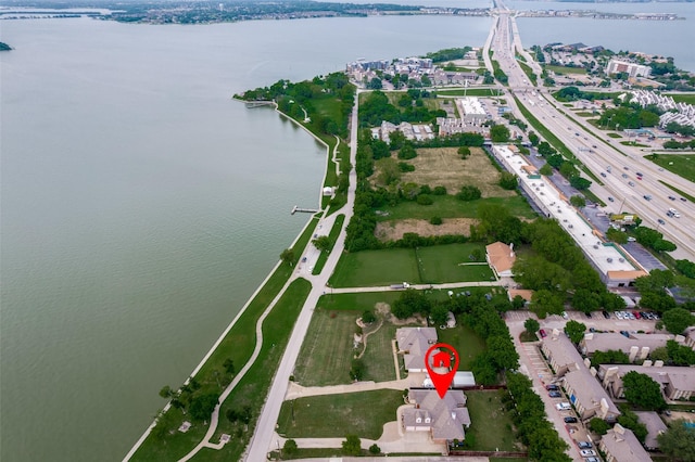 3788 Zion Rd, Garland, TX 75043 - aerial view featuring a water view