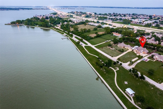 3788 Zion Rd, Garland, TX 75043 - drone / aerial view featuring a water view
