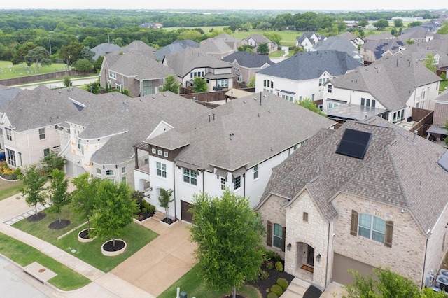 drone / aerial view featuring a residential view