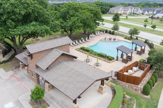 5936 Augustine Rd, Mckinney, TX 75071 - bird's eye view of a pool