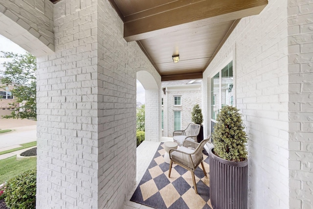 view of patio / terrace with a porch