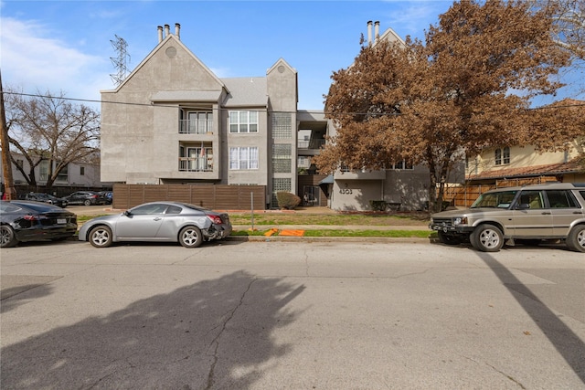 view of street with curbs