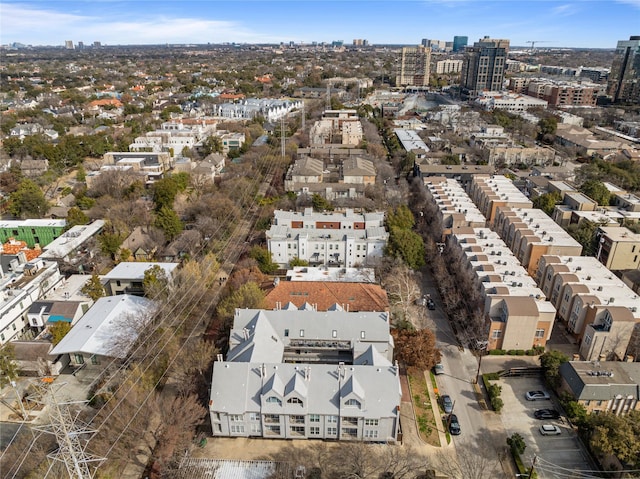 aerial view featuring a view of city