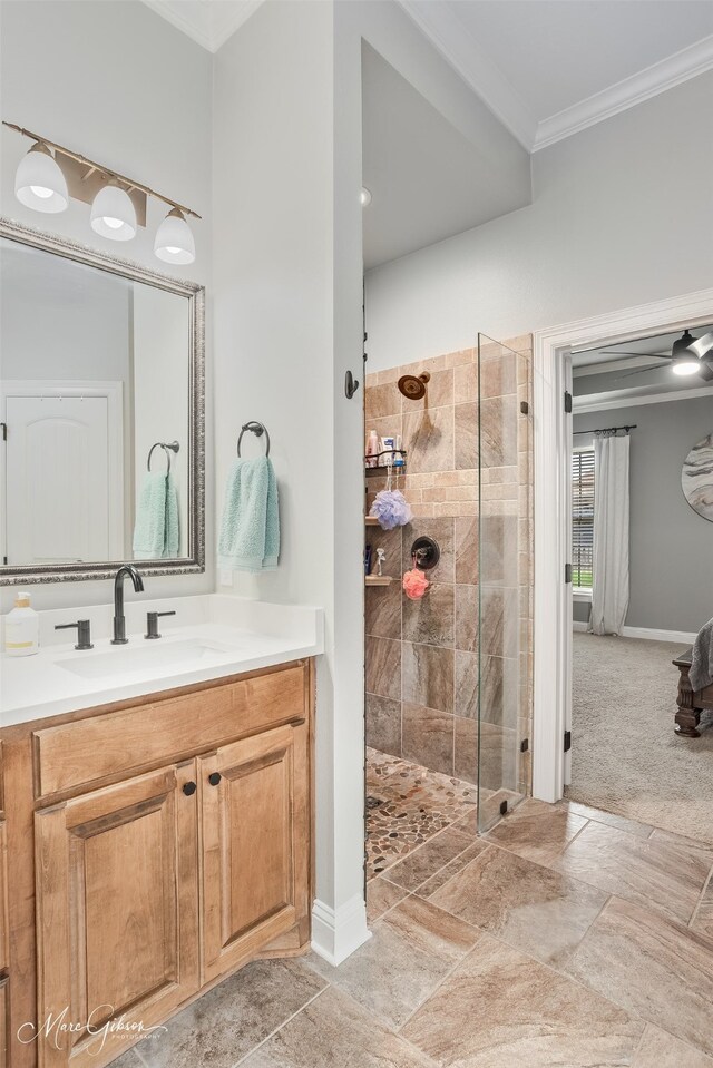 kitchen with gray cabinetry, appliances with stainless steel finishes, decorative backsplash, and crown molding