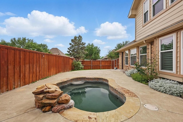 5729 New Castle Dr, Richardson, TX 75082 - view of swimming pool featuring a fenced backyard and a patio area