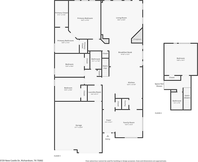 5729 New Castle Dr, Richardson, TX 75082 - view of layout
