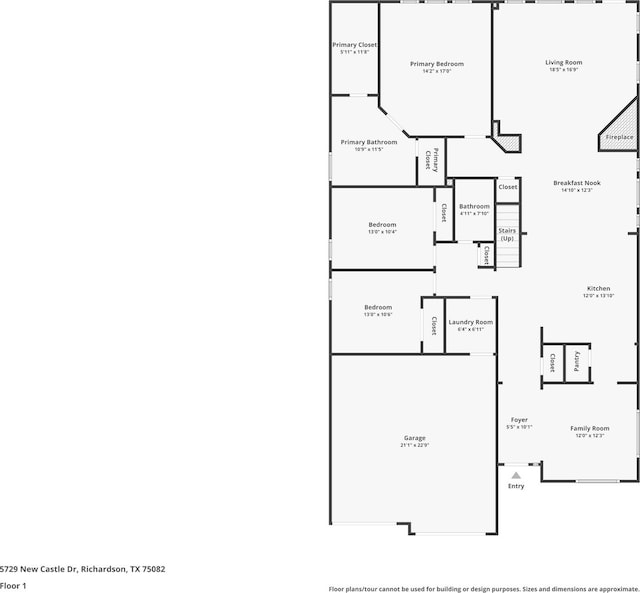 5729 New Castle Dr, Richardson, TX 75082 - view of layout