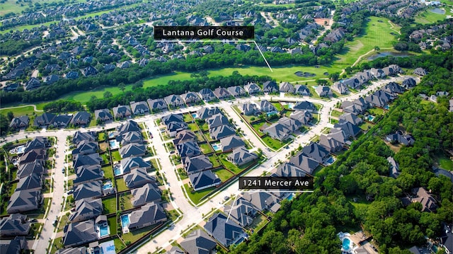 aerial view featuring a residential view