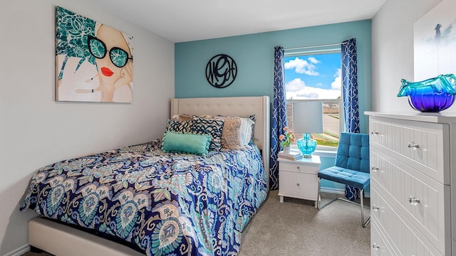 bedroom featuring carpet floors