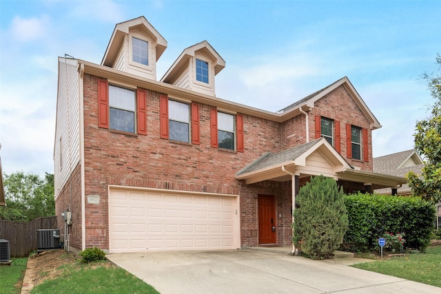 4312 Summer Star Ln, Fort Worth, TX 76244 - view of front facade with brick siding, an attached garage, and driveway