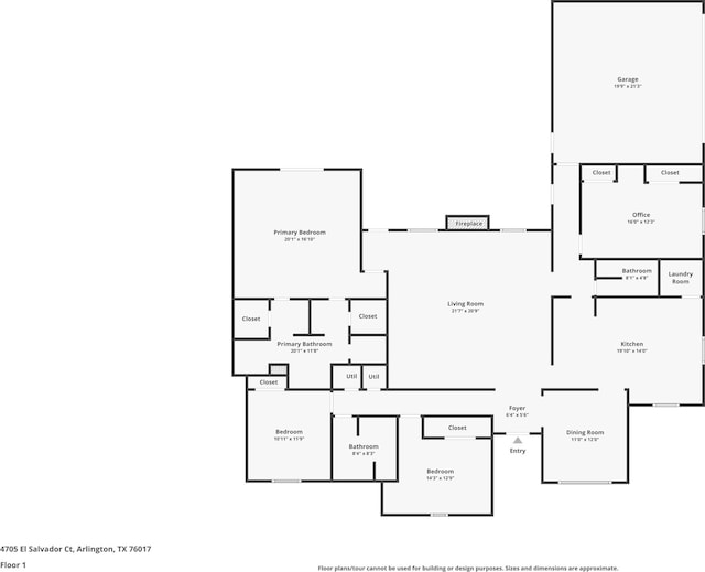 4705 El Salvador Ct, Arlington, TX 76017 - plan