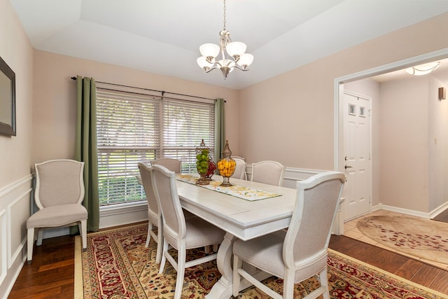 4705 El Salvador Ct, Arlington, TX 76017 - dining space with an inviting chandelier, wood finished floors, and a healthy amount of sunlight