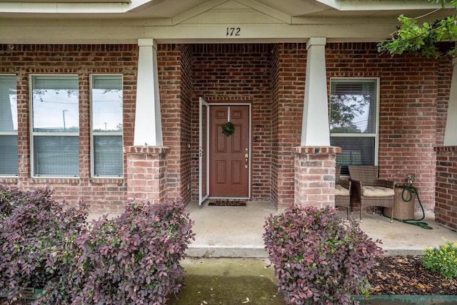 172 High School Dr, Lewisville, TX 75057 - entrance to property with brick siding