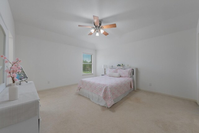 2131 Channel Islands Dr, Allen, TX 75013 - bedroom featuring a ceiling fan, baseboards, and light carpet
