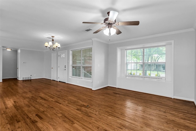414 Jolee St, Richardson, TX 75080 - empty room with visible vents, baseboards, plenty of natural light, and wood finished floors