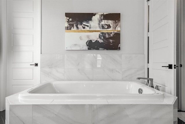 bathroom with a bathing tub