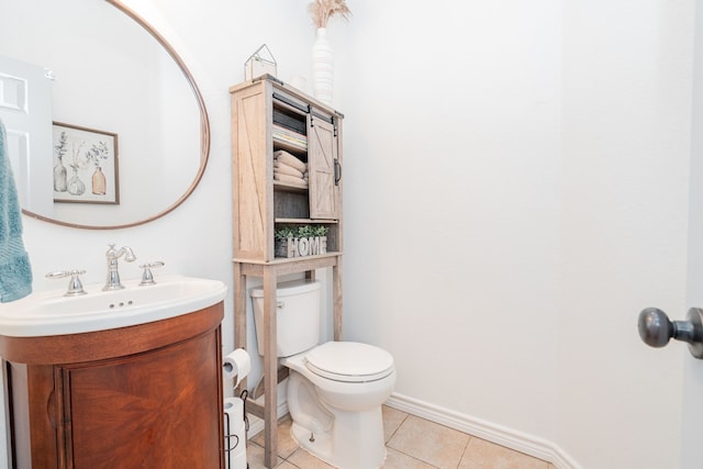 543 Islet Dr, Runaway Bay, TX 76426 - half bath with tile patterned flooring and vanity