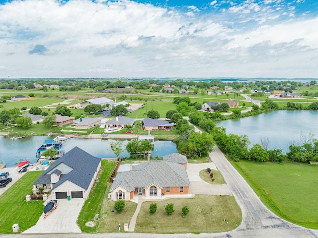 543 Islet Dr, Runaway Bay, TX 76426 - view from above of property with a nearby body of water