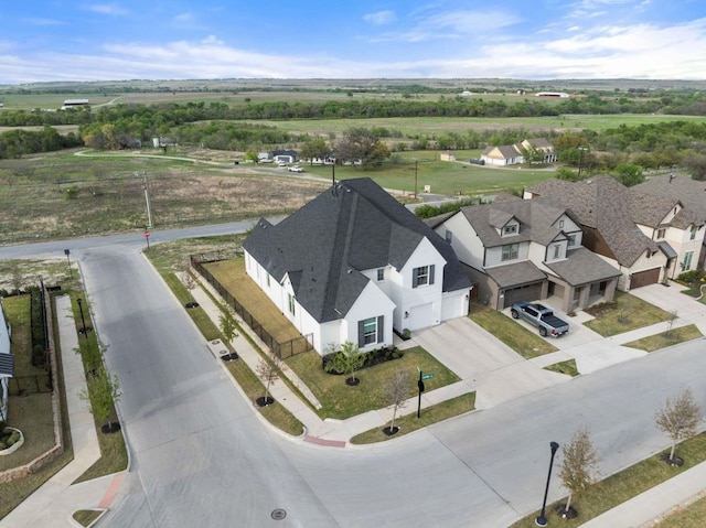 bird's eye view with a residential view