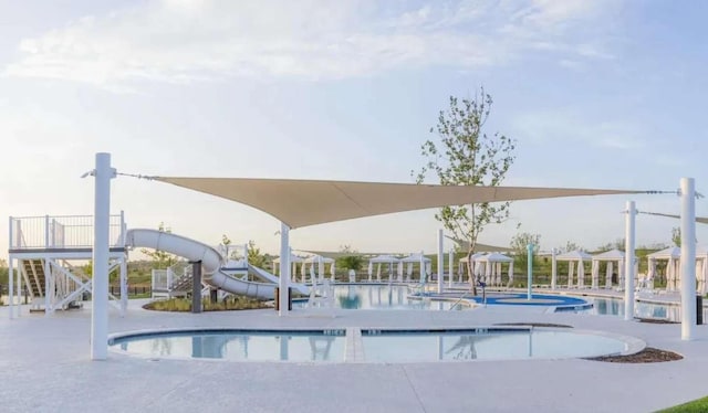 14336 Capridge Rd, Fort Worth, TX 76008 - community pool featuring a water slide