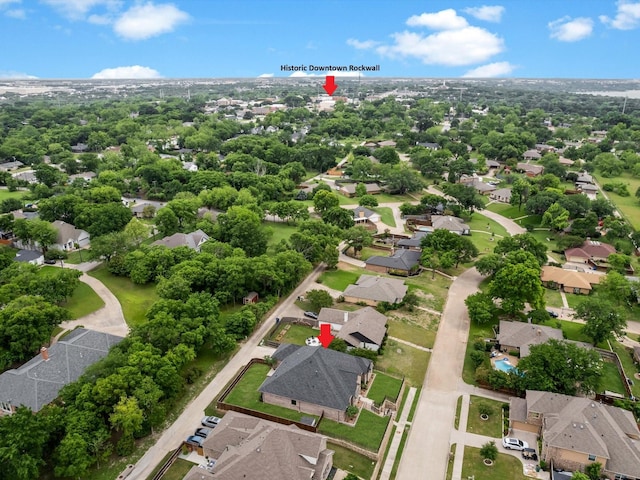 birds eye view of property featuring a residential view