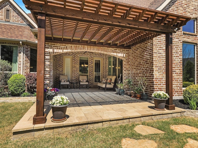 12643 Canyon Oaks Dr, Frisco, TX 75033 - view of patio featuring a pergola