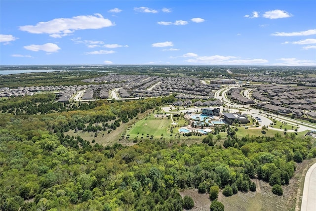 bird's eye view with a residential view