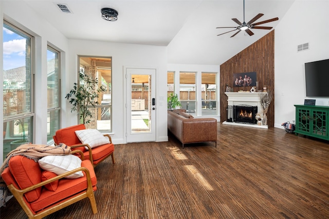sunroom featuring visible vents