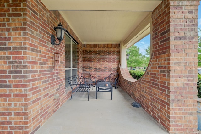 view of patio / terrace featuring covered porch