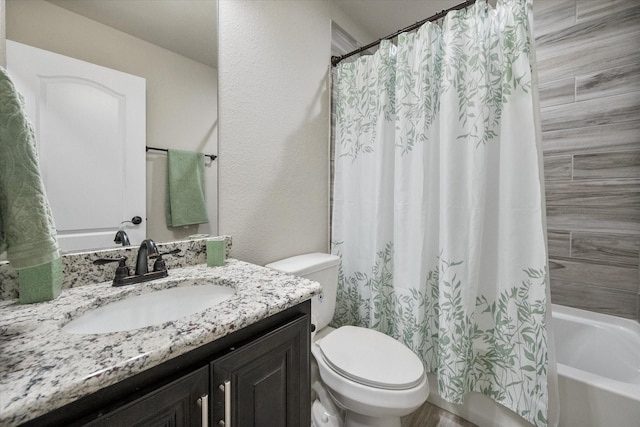 2114 Burke Dr, Princeton, TX 75407 - full bath featuring toilet, shower / bath combo, and vanity