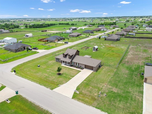 drone / aerial view featuring a residential view
