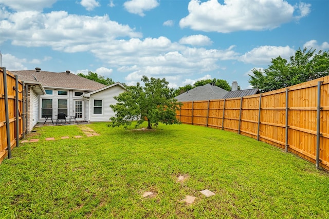 7129 Dee Cole Dr, The Colony, TX 75056 - fenced backyard with a patio