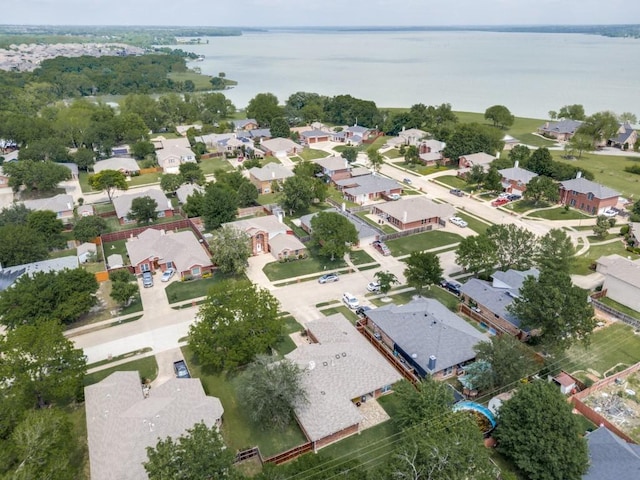 8410 Victory St, Rowlett, TX 75089 - aerial view with a water view and a residential view
