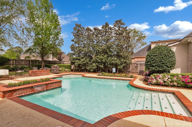 1123 Waters Edge Cir, Shreveport, LA 71106 - view of swimming pool with a fenced in pool, a patio, and a fenced backyard