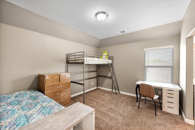 7809 Bella Way, Arlington, TX 76001 - carpeted bedroom with baseboards and vaulted ceiling
