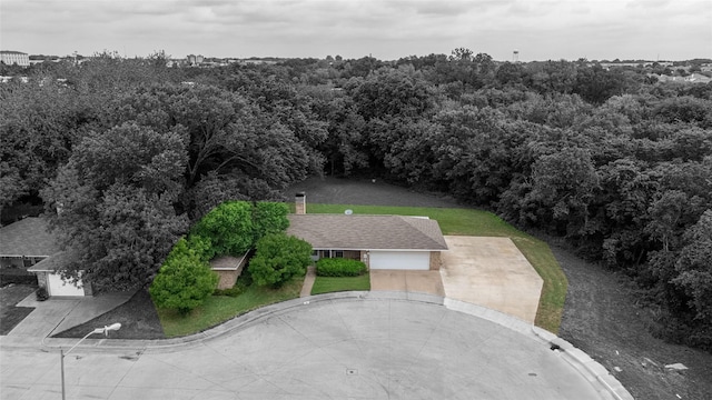 401 Mara Ln, Red Oak, TX 75154 - bird's eye view with a view of trees