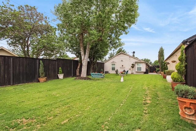 2704 Game Lake Dr, Irving, TX 75060 - view of yard with a fenced backyard