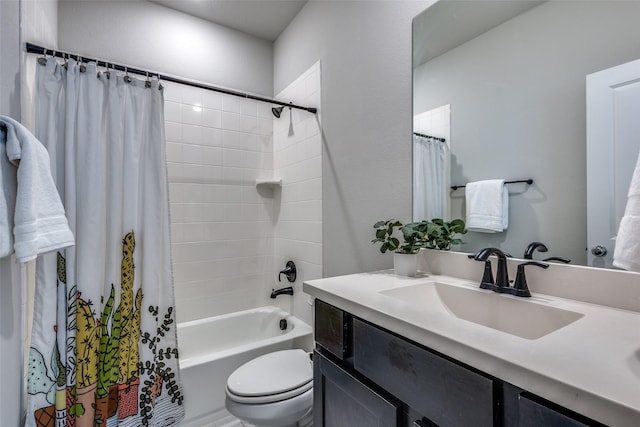 1821 Eagle Lndg, Van Alstyne, TX 75495 - full bath featuring vanity, toilet, and shower / bathtub combination with curtain