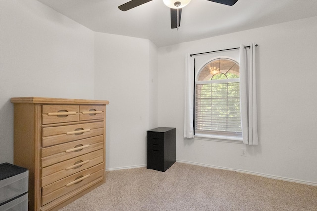 2624 Misty Glen Dr, Flower Mound, TX 75028 - bedroom with carpet flooring, baseboards, and a ceiling fan
