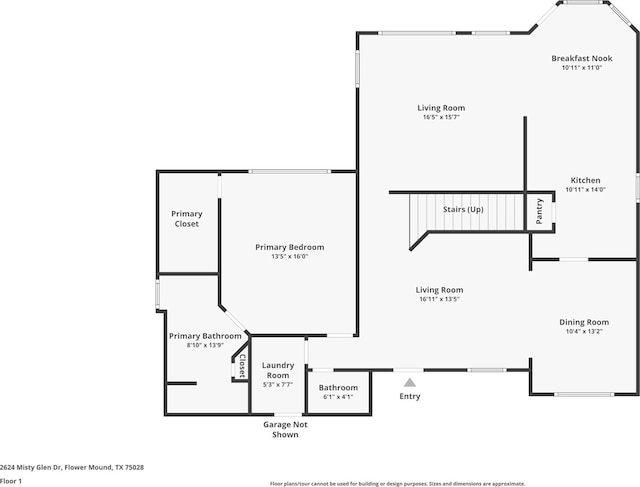 2624 Misty Glen Dr, Flower Mound, TX 75028 - property floor plan
