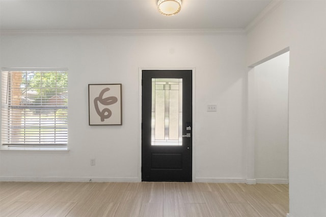 2624 Misty Glen Dr, Flower Mound, TX 75028 - entryway featuring crown molding and baseboards