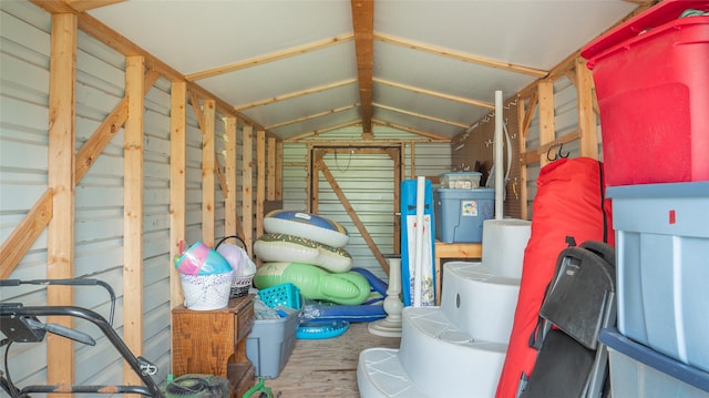 view of storage room