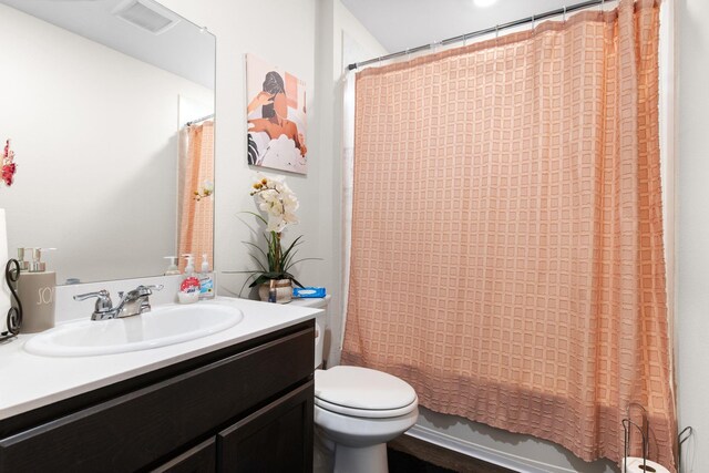 3033 Zinnia St, Royse City, TX 75189 - full bathroom with vanity, toilet, and shower / tub combo