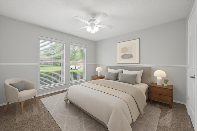 818 Red Oak Dr, Mansfield, TX 76063 - bedroom featuring carpet flooring, baseboards, and a ceiling fan