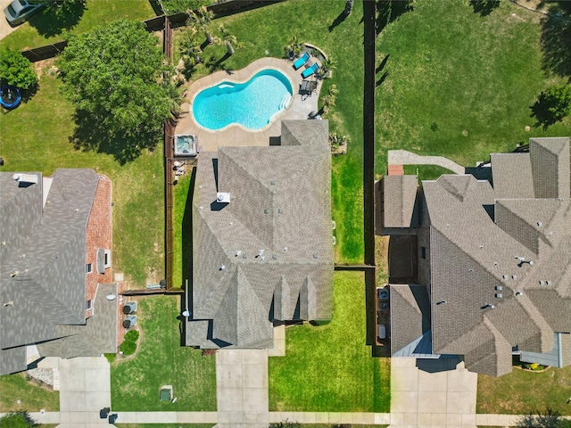 8208 Rock Elm Rd, Fort Worth, TX 76131 - bird's eye view of a pool area