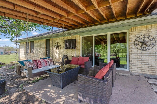 view of patio / terrace with outdoor lounge area