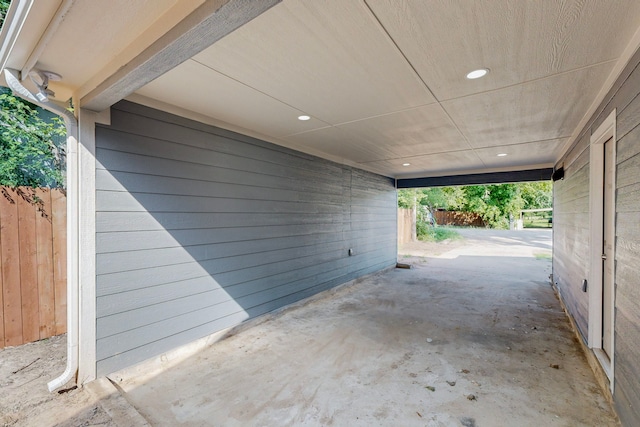 2188 Jordan Valley Dr, Dallas, TX 75253 - view of patio featuring fence and an attached carport