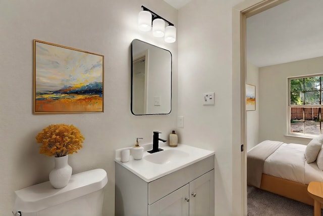 2188 Jordan Valley Dr, Dallas, TX 75253 - bathroom with vanity and toilet