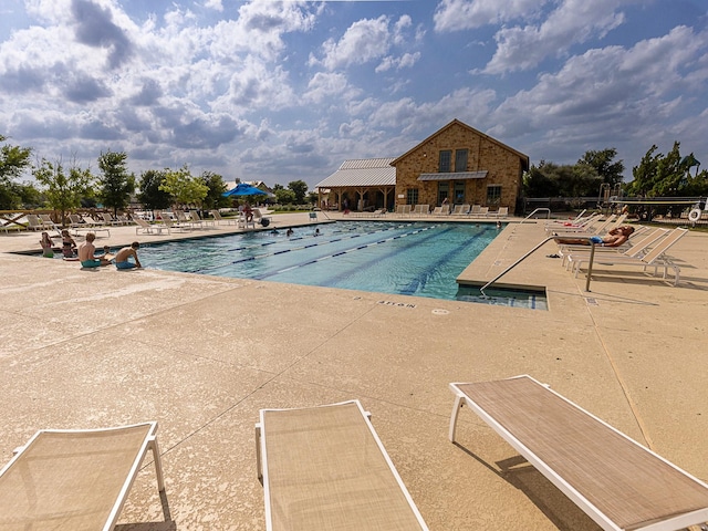 1424 Bellaire St, Celina, TX 75009 - community pool featuring a patio