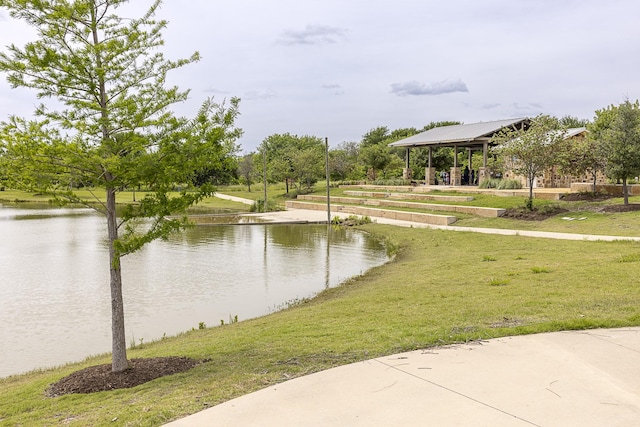 1424 Bellaire St, Celina, TX 75009 - water view featuring a gazebo